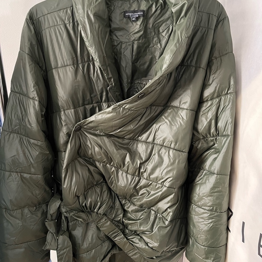 Universal Standard Deep Green Women's Puffer Coat